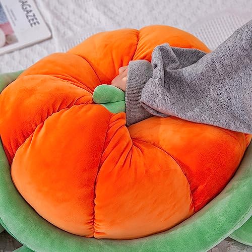 Sea Turtle Plushie Toy, 20" Pumpkin Sea Tortoise Cuddly Stuffed Soft Pillow Marine Animals Hugging Pillows Plush Toys Doll Birthday Christmas Day Pillow Gifts for Kids & Girlfriend(Orange)