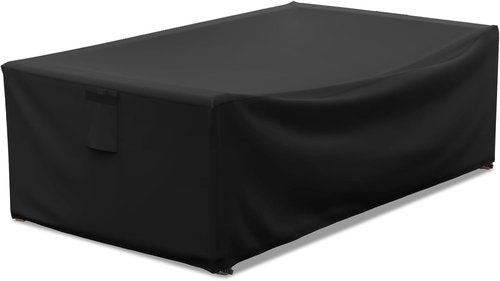 AKEfit Heavy Duty Waterproof Patio Furniture Covers - Black | 48"L x 28"W x 13"H for Square & Rectangle Tables