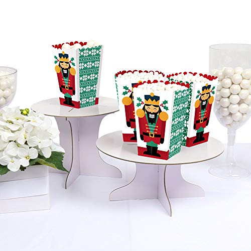 Christmas Nutcracker Popcorn Boxes – 12 Pack Holiday Favor Boxes