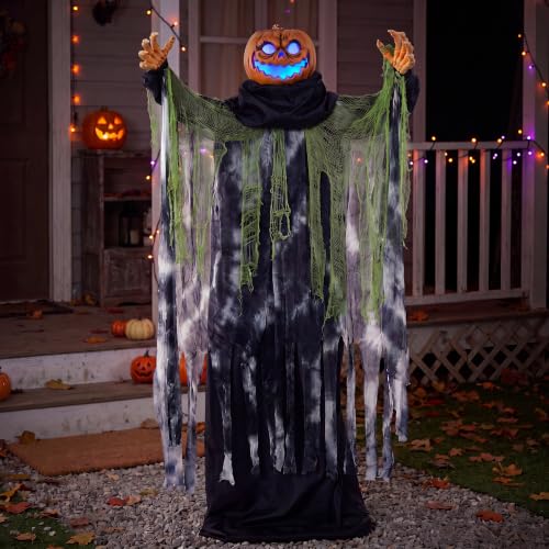 JOYIN 72" Halloween Decorations Outdoor Life Size Animatronics Ghost