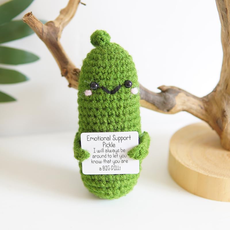 Positive Crochet Animals with Emotional Support Messages - 9 B (Gift Boxed)