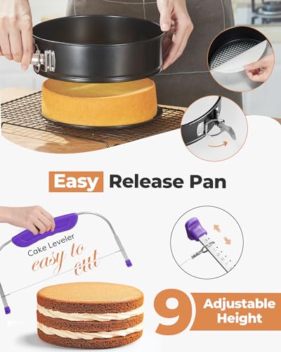 Cake Decorating Kit - Red - Baking Supplies & Tools for Beginners & Pros