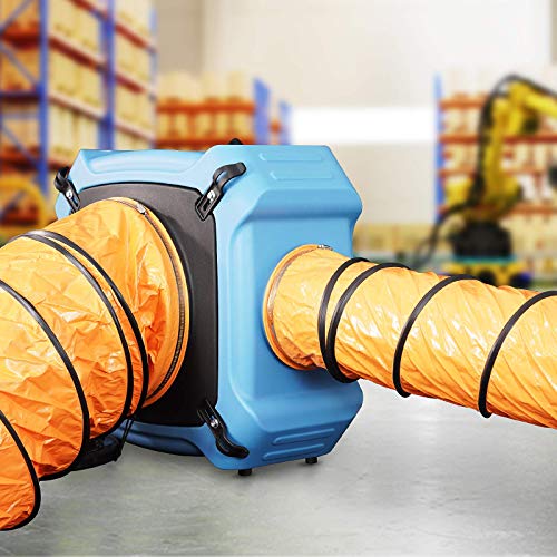 8-Inch PVC Flexible Duct Hose for Air Scrubbers - Easy Storage, 16.4 Feet