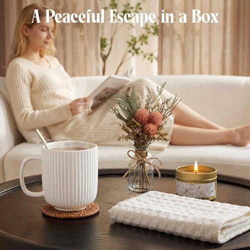 OHATOS Warm Taupe Self-Care Gift Box for Women – Cozy Relaxation Care Package