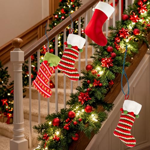 Jeyeou 50pcs Christmas Garland Ties 40cm Nylon Adjustable Wreath Hanger
