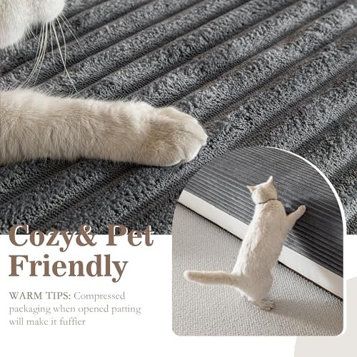 Waterproof Couch Cover for Dogs - Non-Slip Sectional Sofa Protector, 35x82.7 Dark Grey