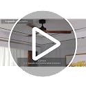 Wood Ceiling Fan with Lights 52 Inch - Walnut + Black, Reversible Remote
