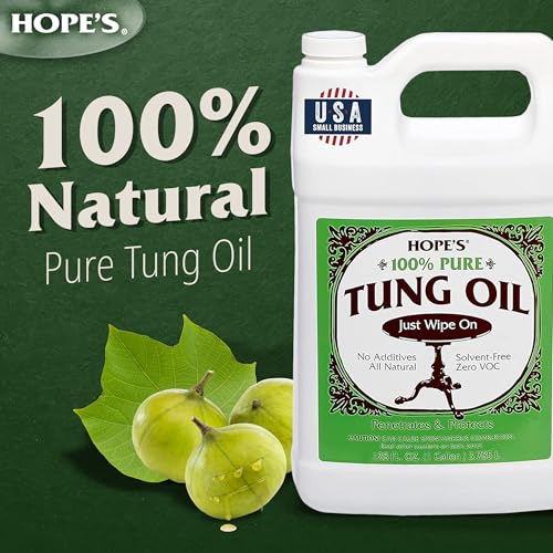 Hope's 100% Pure Tung Oil Food Safe Wood Finish & Sealer 128 Fl Oz - Variation 1