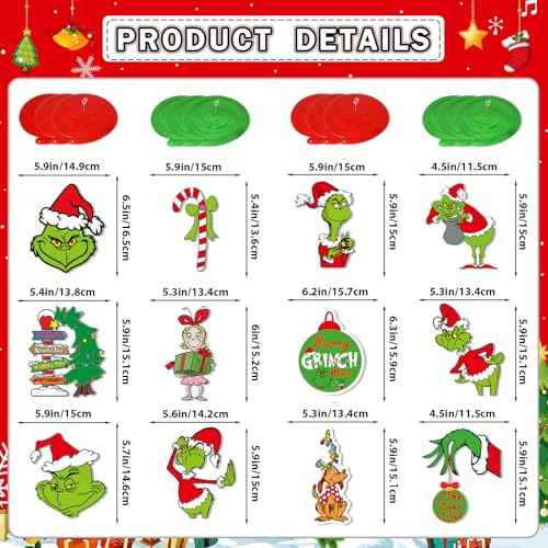 Christmas Party Decorations Green Monster Hanging Swirls Whoville Christmas Decorations Merry Christmas Decorations Christmas Party Supplies Friendsmas Party Decorations
