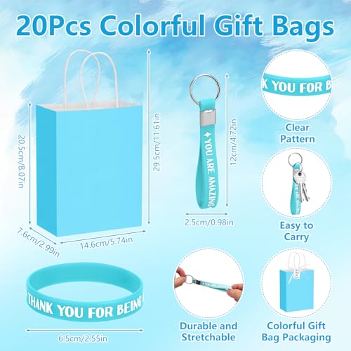 Team Gift Set - 141Pcs 20-Count Employee Appreciation Kit with 16oz Tumblers, Notebooks, Pens, Bracelets, Keychains, Cards