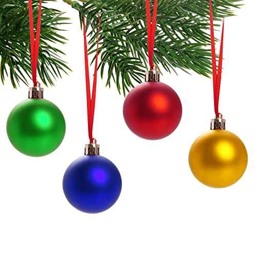 100 Pcs Christmas Ornament Ribbon Hangers, Thin Hand Tied Ornament Ribbon Loops