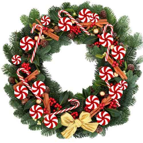 WILLBOND 48 Pcs Christmas Candy Canes Ornament Plastic Christmas Tree Hanging Decoration Fake Swirl Candy Canes Garlands with Crystal Wire for Home Xmas Gift Indoor Outdoor Party Favor (Red and White)