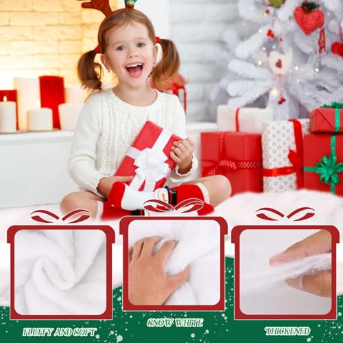 Artificial Snow Blanket 3 x 8 ft for Christmas Village & Table Runners