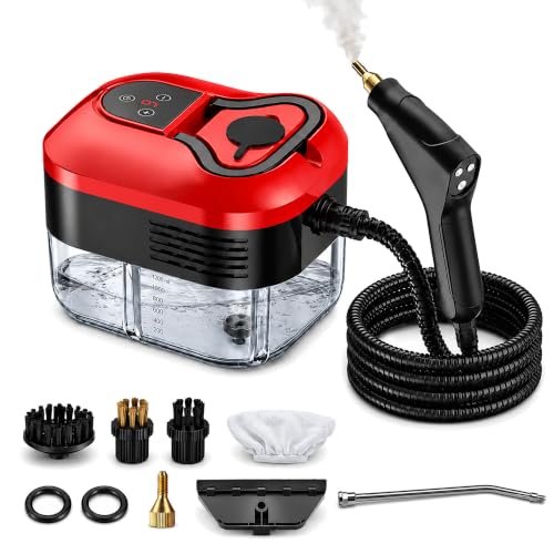 Handheld Steam Cleaner for Home & Car Detailing - Fast Heat, 1500W, 1200ml Tank