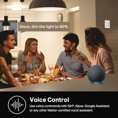 Smart Dimmer Switch - Single Pole, Alexa Compatible, 3 Pack, Neutral Wire Required
