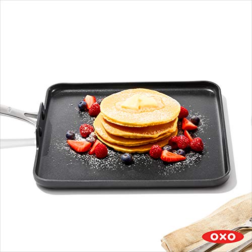 OXO Nonstick Griddle Pan 11 Inch Ceramic Hard-Anodized Cooking Skillet