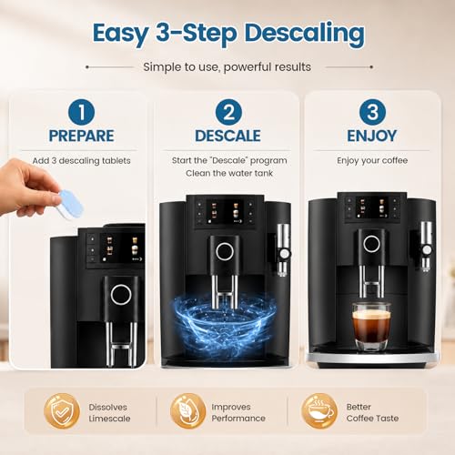 Coffee Machine Descaling Tablets for Jura Fully Automatic Coffee Makers