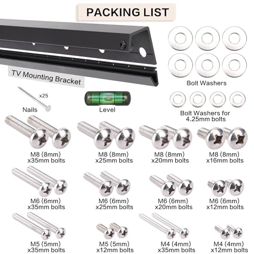 No Stud No Drill TV Wall Mount for 32-75 Inch Screens up to 150 lbs - Variation of THIS listing