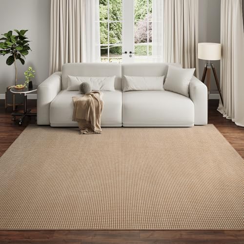YDKGL Washable Area Rugs 6x9 ft Non Slip Rug for Living Room Brown