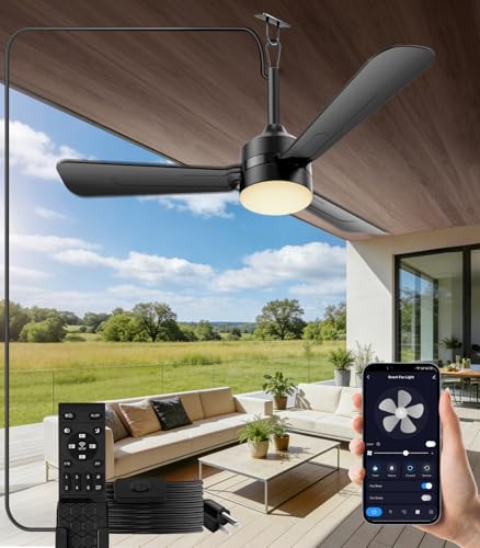 36 inch Plug-in Ceiling Fan Light with Remote Control,gazebo light,3