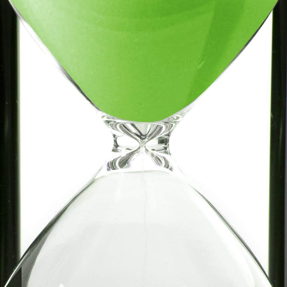 60-Minute Wood Sand Timer Hourglass | Bellaware White Decorative Timer