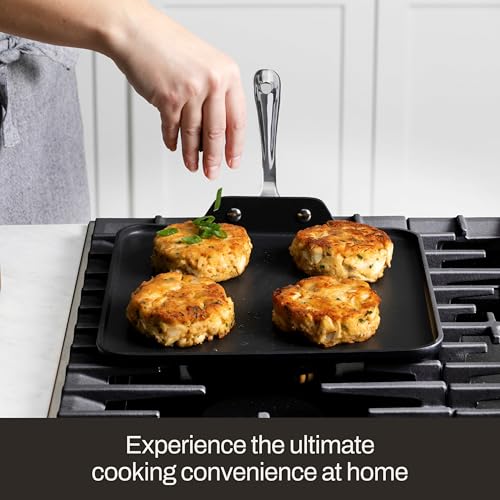 All-Clad HA1 Expert 11-Inch Nonstick Griddle Pan - Hard Anodized, Dishwasher Safe