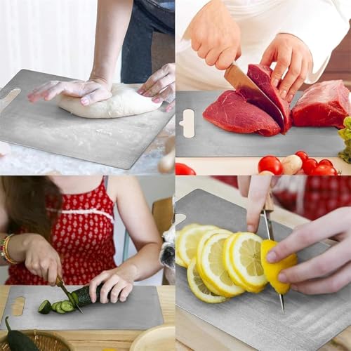 Boenim 14 x 10 Inch Titanium Cutting Board - Premium Food Prep Surface