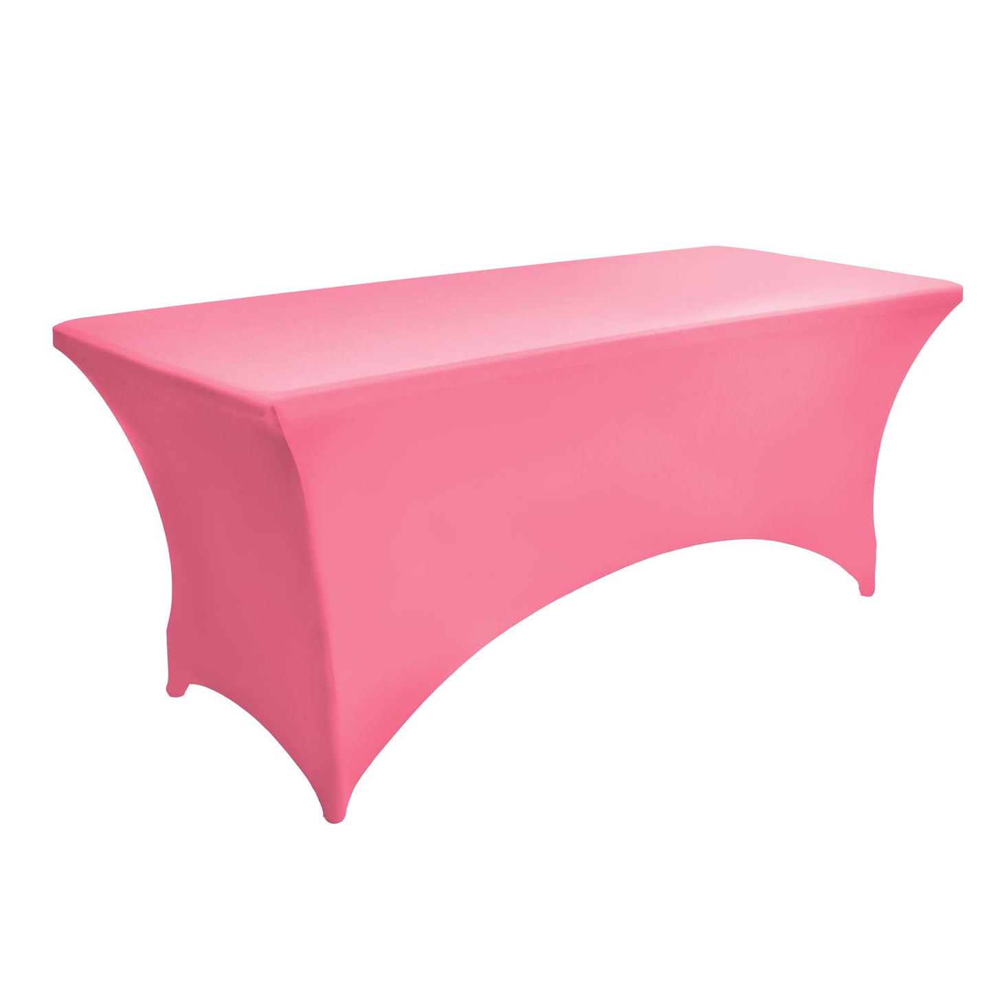 ZarzaaSik 2-Pack 8ft Spandex Table Covers for Rectangle Folding Tables - Washable Elastic Tablecloth - Ultimate Fitted Table Protector for Birthday Parties, Trade Shows, Banquet