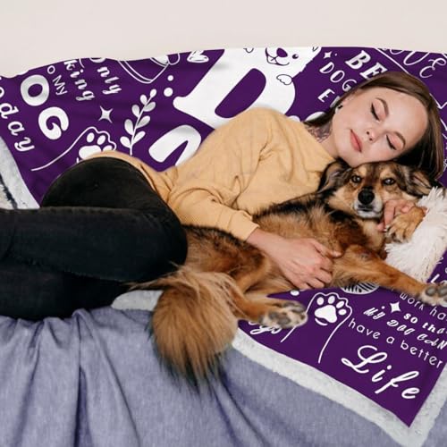 Mom’s Birthday Gift Wearable Blanket Hoodie – Dog Mom Edition by Touchbetter