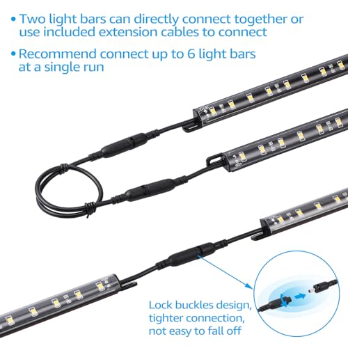 LED Safe Lighting Kit with Motion Sensor - 12 Inch Daylight 5000K