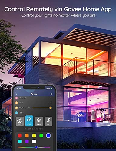Govee RGB LED Strip Lights 32.8ft Smart Indoor Lighting with Voice Control