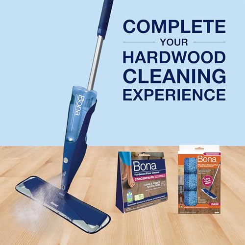 Bona Premium Spray Mop for Hardwood Floors with Wood Floor Cleaner & Microfiber Pad - Variation: Premium Spray Mop: Concentrate Packet