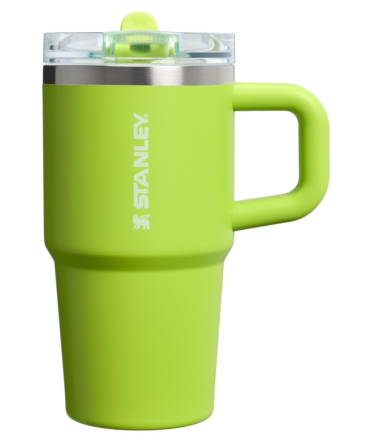 STANLEY Quencher ProTour Flip Straw Tumbler with Leakproof Lid 20 oz | Built-In Straw & Handle | Cupholder Compatible for Travel | Insulated Stainless Steel Cup | BPA-Free | Chartreuse