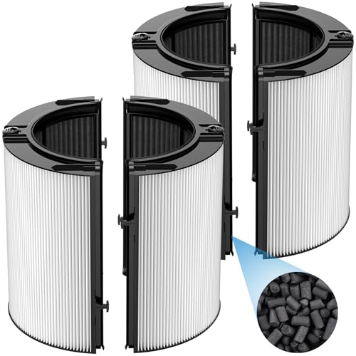 iSingo 2 Pack Combi 360° Glass HEPA & Carbon Filter for Dyson TP04 TP10 Air Purifiers