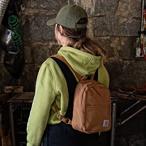 Carhartt Mini Backpack for School Black - Durable Water-Resistant 7.5x11.5 Inches