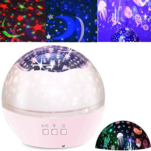 Night Light Kids Toys for 1-10 Year Old Girls Boys Baby Star Projector Nightlight for Toddler Baby Projection Lamp Night Light for Bedroom 3-8 Year Old Girls Kid Room Decor Christmas Birthday Gifts