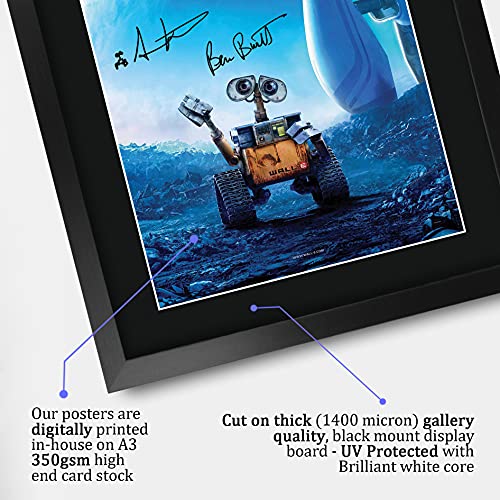 Wall-E Movie Poster 16x12 Inch Framed Autograph Memorabilia Gift