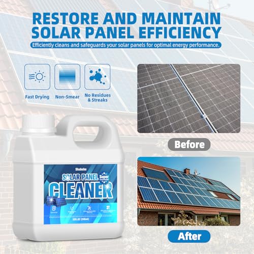 Solar Panel Cleaner 32oz (Makes 150 Gallons) - 20X Strength Super