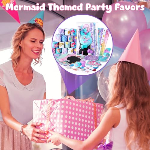 BenLouis Mermaid Stationery Set for Kids - Party Favors & Classroom Gifts