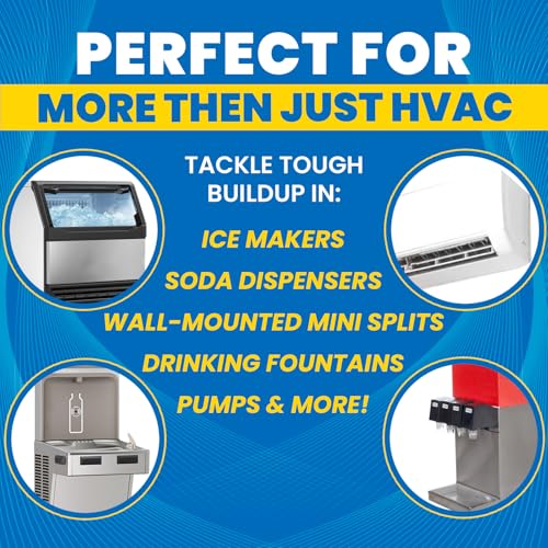 HVAC Drain Line Cleaner 32oz Pack of 4 - Fast-Acting, Bleach-Free System Solution