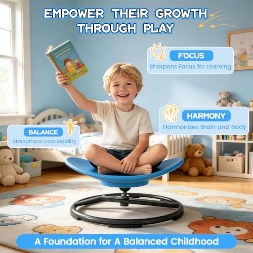 Kids Sensory Spinning Chair for Autism & ADHD Support - Heavy-Duty 220lbs Capacity