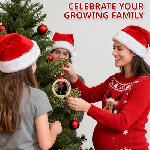See You in 2026 Pregnancy Ornament (Pregnancy02) – Wooden Christmas Baby Announcement Gift