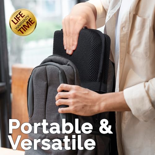 ComfiLife Compact Travel Seat Cushion with ErgoGel for Airplanes & Outdoors