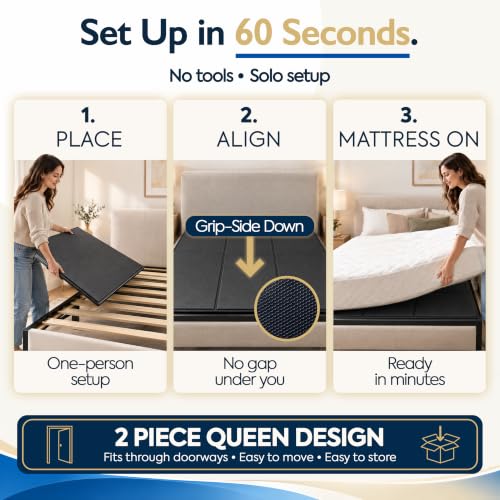 Queen Bunkie Board 60x80 Heavy Duty Mattress Support Bed Board - Anti-Sag