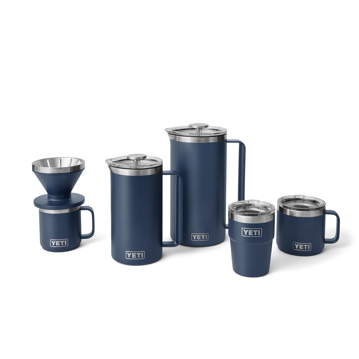 YETI Pour Over Coffee Maker Accessory Ramblers, Designed for Perfect Coffee Extraction Anywhere, Stainless Steel, fits any V60 Filter, Black