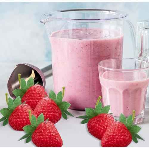 20PCS Artificial Strawberry Plastic Strawberries Lifelike Fruit Home Kitchen Cabinet Ornament Party Photography Prop Halloween and Christmas Decorations