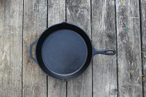 Lodge Seasoned Cast Iron Skillet - PFAS-Free, Non-Toxic Cookware - Use with an Oven, Stove, Grill, or Campfire - Naturally Non-Stick & Oven Safe - 12 Inches