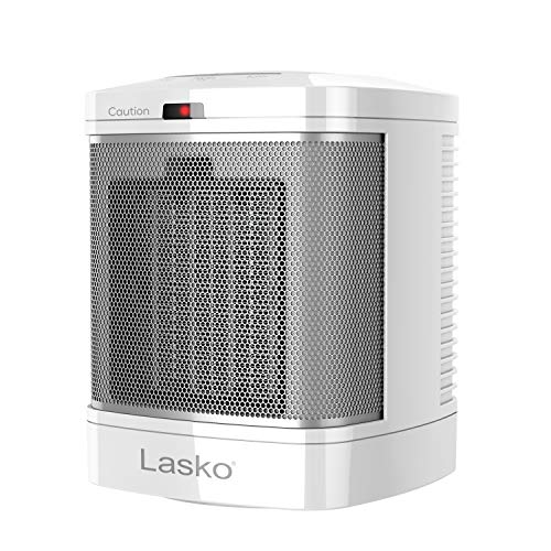 Lasko 8-Inch Ceramic Space Heater for Bathroom - CD08200, White