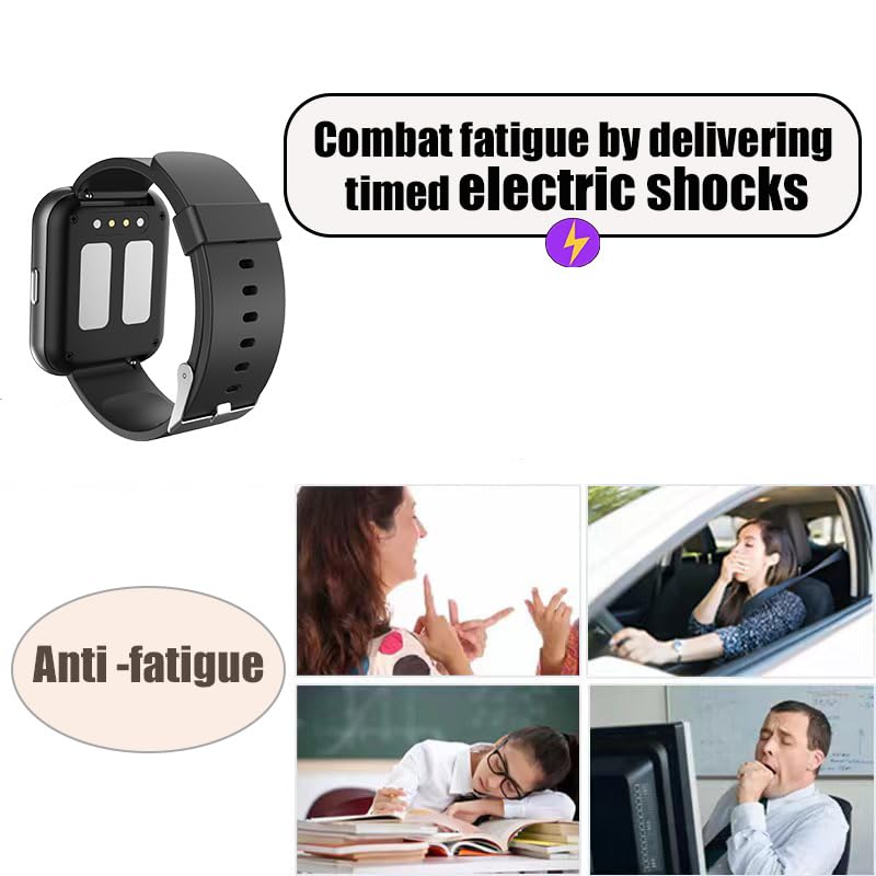 Electric Shock Alarm Clock for Heavy Sleepers - Wearable Silent Shock Pulse with Touch Screen