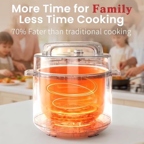Silver 8QT Electric Pressure Cooker Max 12-in-1 Programmable Multi-Use Cooker